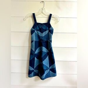 Sea New York + Zara Girls Denim Geometric Dress